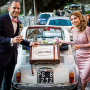 margarita and bassam at their italian wedding