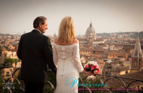 America city sight wedding in Rome