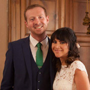 sinead and david at their italian wedding