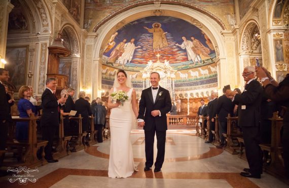 American Italian church wedding italy