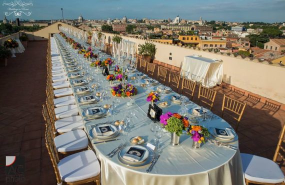 lisa and mike's wedding banquet in rome